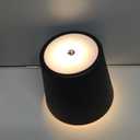 KDG Cordless Wall Sconces Set of 2, Wireless 5200mAh Rechargeable Battery LED Wall Lamps, Wall Lightings for Wall Painting, Outdoor, Garden, Living Room, Bedside, Hallway, Gifts, Night Light (Black) ((Large) L5.5  H14  D7.5 inch)