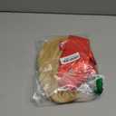 Yan Dream 4pcs Men Short Straight Blonde Wig with Flag Pin and Red Tie Man Funny Wigs