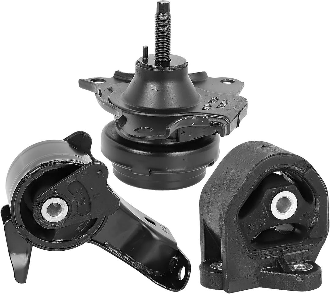Engine Motor & Transmission Mount Kit 3pcs Compatible with Fits 2003-2005 Honda Civic 1.3L Hybrid Replace A4503 A6588 50805-S5B-305