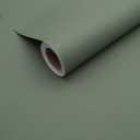 Yancorp 24"x120" Matte Sage Green Peel and Stick Wallpaper - Removable Contact Paper for Cabinets, Drawers and Walls