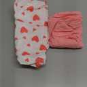 Pack and Play Sheets Fitted, 2 Pack Pack n Play Sheets for Graco Pack n Play Mattress, Unisex Playard Sheets for Boys Girls (Love & Pink, 38 X 26 Inch)