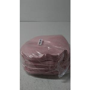 Buryeah 12 Inch Christmas Round Placemats Wedding Circle Woven Placemats Boho Decor Washable Dining Table Mats Tablescape Hosting Friends for Birthday Dinner Parties(Pink,48 Pieces)