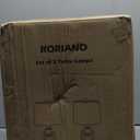 RORIANO Farmhouse Lantern Table Lamps for Living Room Set of 2, Vintage Bedroom Resin Lamp with Dual USB Charging Ports, Rustic Retro Bedside Nightstand Desk Lamp, 4 Bulb Included