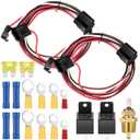 Relaxweex Electric Fan Relay Kit Radiator Sensor Switch Electric Fan Thermostat Cooling Kit Dual Electric Fan Wiring Kit