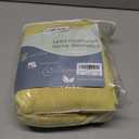 Yellow Linen Curtains 105 Inches Long for Living Room 2 Panels Set Extra Long Back Tab Curtains Neutral Farmhouse Light Filtering Semi Sheer Linen Drapes Ceiling to Floor for Large Window 52x105