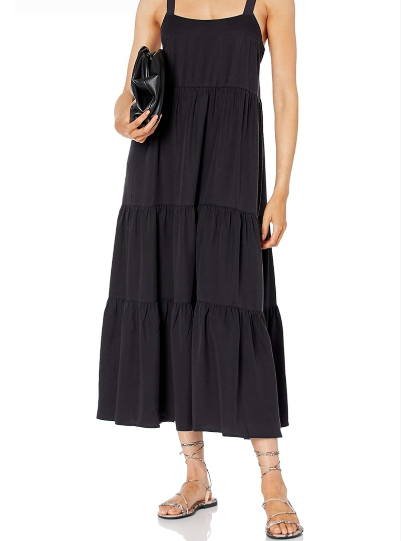Drop Women's Britt Tiered Maxi Tent Dress M