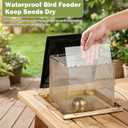 Bird Feeder, Heavy Duty Metal Bird Feeders for Outdoor Hanging, 9LB Extra Large Capacity Wild Birdfeeder for Garden Yard Outside Backyard