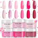 Modelones Pink Acrylic Powder 6 Colors Acrylic Nail Powder Kit Neon Glitter Summer Acrylic Nail Powder Valentines Day Gifts Acrylic Cover Powder for Nail Art Extension No Nail Lamp Needed (A3-LoveStruck Blush)