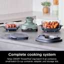 Ninja Crispi 4-in-1 Glass Air Fryer | 450F | Non-Toxic | 4QT & 6-Cup Glass Containers w/Lids | Microwave, Freezer, Dishwasher Safe | Max Crisp, Air Fry, Bake, Recrisp | Green | FN101SG