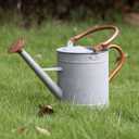 1 Gallon Watering Can, Metal Watering Can with Removable Spout, Farmhouse Galvanzied Water Can, Nice Plant Water Can for Indoor Use and for Outdoor Use