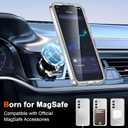 for Samsung Galaxy S26 Case with Magnetic Invisible Stand[Compatible with MagSafe] with Screen Protector Dual Layer Full Body Military Shockproof Translucent Phone Cover-White