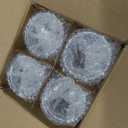 12oz Insulated Tumblers Plastic - Great for Iced Coffee & Hot Drinks, 4 pack Clear Double Wall Insulated Drinking Glasses Cups, BPA-Free, Reusable Cups, Camping, Travel, Kitchen, Party