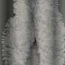 Smiry Soft Chenille Bathroom Toilet Lid Cover, Stays in Place Rubber Backing Covers, Machine Washable, 17.5x15, Fits Most Round, Elongated and Oblong Lids, Accessories Decor, White