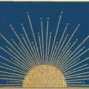 Mingnei Boho Sun Sunshine Rug, Black Boho Classroom Doormat Door Mat, 30x17 Welcome (Blue) for Kitchen Home, Front Door Mat, Outdoor Indoor Use