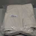 100% Blackout Shield Linen Blackout Curtains for Bedroom 90 Inches Long, Back Tab/Rod Pocket Living Room Drapes, Thermal Insulated Blackout Curtains 1 Panel Set, 100" W x 90" L, Cream