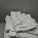 Mellanni Queen Sheets Set - 4 PC Iconic Collection Bedding - Hotel Luxury, Extra Soft, Cooling Bed Sheets - Wrinkle, Fade, Stain Resistant (Queen, White)