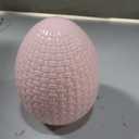 Ceramic Easter Egg Statue,  Handmade Eggs Figurine Decorations for Spring Party Living Room Home Decor Pink