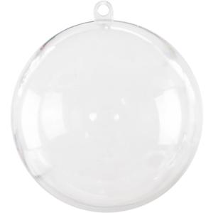 Super Z Outlet Clear Plastic Acrylic Bath Bomb Mold Shells Molding Balls Kit (80mm, 12 Pack)