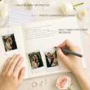 &And Per Se Guest Book for Party, Photo Book, Blank Book and Birthday Guest Book for Special Events, Baby Shower Book to Sign with Blank Lined Pages & Photo Spots (White)