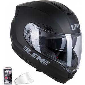 LEM Full Face Motorcycle Helmets for Adults, (Matte Black, Size XL) Paragon