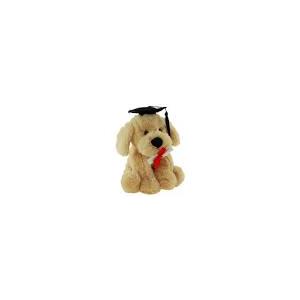Graduation Dog Puppy with cap and certificate soft plush toy Elka(2025)