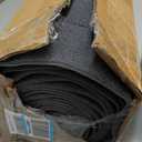 FunStick 24"x160" Large Carpet Squares Carpet Tiles with Padding Attached for Bedroom Living Room Dark Grey Non Slip Indoor Outdoor Carpet Tiles Roll Peel and Stick Floor Tile for Kitchen Rugs Stairs (Gray)