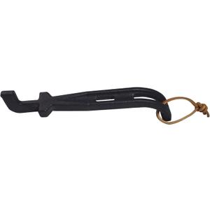DELSbbq Cast Iron Barbecue Universal Grill Grid Lifter, 8 inch Long hot Surfaces handling Lifter Gripper for Most Charcoal Grills and Gas Grills