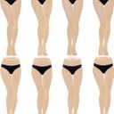 HOVEOX 8 Pairs Lace Fishnet Floral Stockings Patterned Tights Small Hole Pattern Leggings Net Pantyhose (One Size, Nude)
