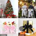 NESCCI 100 Yards Ribbon,1-1/2 Inch Red Satin Ribbon,Single Face Satin Ribbons,Perfect for Gift Wrapping,Wedding Decoration,Handmade Bows, Wrapping Bouquet and More