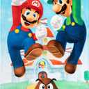 Franco Super Mario "Official Nintendo" Kids Super Soft Cotton Bath/Pool/Beach Towel, 58 in x 28 in