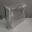 mDesign Plastic Adhesive Mount Storage Organizer Container for Kitchen or Pantry Wall Organization - Space Saving Holder for Sandwich Bags, Foil - 11" Wide - Ligne Collection - Clear (11 x 3.5 x 6.5 (Pack of 1))