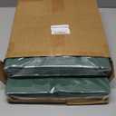 Cube Storage Bins 13×13 Linen Foldable Box with Handles, Collapsible Organization Basket Set of 4 Large Capacity Drawer for Closet Shelf Cabinet Bookcase Bedroom, Grass Green