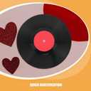 Cabilock Vintage Fake Vinyl Record 11.73 Inch Retro Wall Decor for Home Bar Cafe Music Party Supplies Artistic Vinyl Record Wall Sign