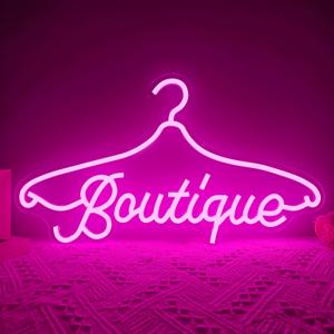 Boutique Neon Sign Dimmable Business Neon Light Sign for Wall Decor Boutique Supplies Decor LED Store Light Up Sign for Window