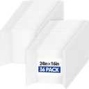 Trifold Poster Board,36 Pack 24" x 16" White Corrugated Poster Boards,Display Board,Perfect for School Projects, Science Fairs, Event Displays, and Business Presentations