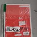 Mead Spiral Notebook, 1 Subject, Wide Ruled Paper, 7-1/2" x 10-1/2", 70 Sheets, Red (05510)