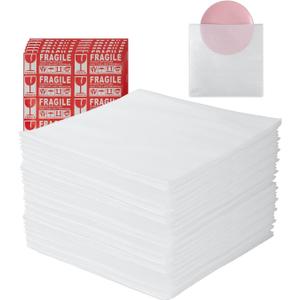 Moving supplies,50 Pack Cushion Foam Pouches, 16" x 16" Packing Supplies for Moving, Packing, Transportation and Storage, Incidental Fragile Stickers