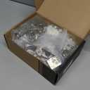 Chibery 20 Pack 7/16" Overlay 4D Concealed Hinges for Face Frame Door, Soft Close On/Off Switch, Self Closing, 105 Open Angle Concealed Stainless Steel Hinges for Framed Cabinet, Satin Nickel