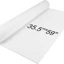 MEARCOOH 2-Pack Large EVA Foam Sheets, White 3mm EVA Foam Roll (1mm to 6mm), 35.5" x 59" Sheet Premium High Density 86 kg/m3 for Cosplay, Crafts Projects (2PCS White 3mm)