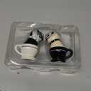 Tea Cup Pugs Magnetic Ceremic Salt and Pepper Shakers