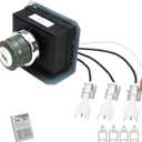 Uniflasy 1836-13 7628 Grill Igniter Kit for Weber Genesis 310, Genesis 320 Gas Grills with Front Mounted Control (2011 - Newer), Electronic Igniter Kit for Weber Genesis 300 Series