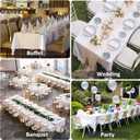 12 Pack White Table Cloth 60 x 126 Inch Rectangular Tablecloths for 8 Foot Rectangle Tables, Wrinkle Resistant White Tablecloth Washable Polyester Fabric Table Covers for Buffet Wedding Party Banquet