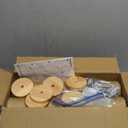 2-Pcs 34'' Wall Mounted Cat Scratcher for Large Cats, Tall Scratching Posts, Corner Cat Climbing Pole for Indoor Cats Climb Stretch Play, Wooden