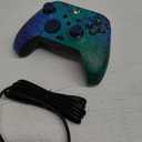 PDP Gaming REMATCH Enhanced Wired Gaming Controller: Licensed Xbox Series X|S Gamepad, Xbox One, PC, Mappable Back Buttons, Customizable Triggers, Audio Control, Companion App: Glitch Green/Blue