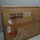 TETOTE Brushed Nickel Bathroom Mirror 24 x 30 Beveled Edge Tempered Glass, Rounded Corner Rectangle Bathroom Mirror for Over Sink for Modern Bathroom, Living Room, Bedroom, Entryway
