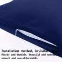 NTBAY Zippered Toddler Pillowcases Set of 2, 100% Brushed Microfiber 13x18 Pillowcases, Super Soft and Cozy Travel Kids Nursery Pillow Cases, 13x18 Inches, Navy Blue