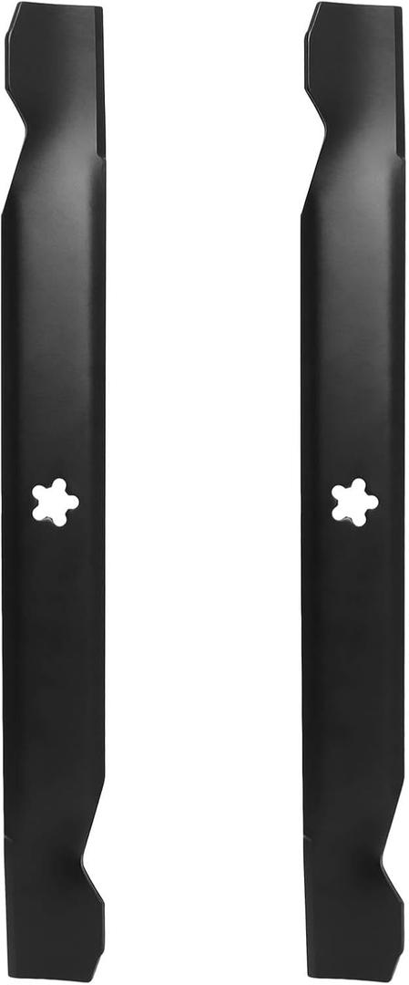 138498 532138971 Lawn Mower Blades Set 42 inch Deck Compatible with Craftsman LT1000 Husqvarna YTH18542, Poulan, Snapper, Sears Replaces for 127843, 138971, 532127843, 532138498, 2 Pack