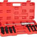 9PCS Blind Hole Collet Bearing Puller Set, Bearing Puller Set and Slide Hammer with Expandable Collets 8-32MM Insert Bearing Remover Set Tool for Automobiles, Motorcycles, Machinery
