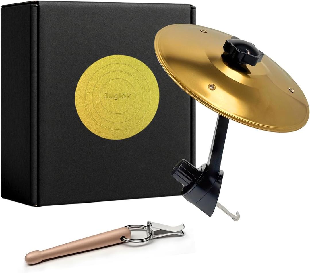 Car Crash Cymbal, Car Crash Cymbal Air Vent,Crisp Metallic Sound - Quirky Gift for Road Trips & Music Lovers (gold)