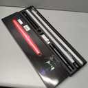 2 Pack Rechargeable Lightsabers with Connector, Metal Hilt Light Sabers, Durable PC Blade, USB Charging, Combine into Double Staff, 12 Colors LED, Sound Effects, Dueling Toys for Kids Adults, Gifts